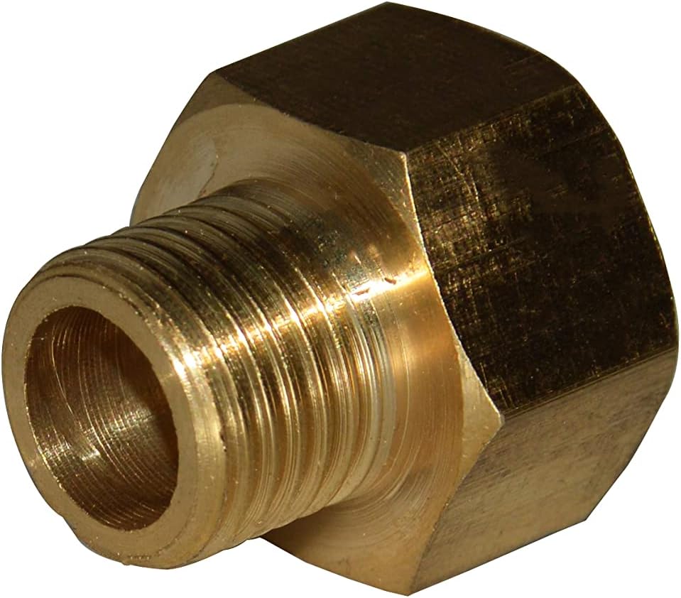 Reducer Brass Hose Connector 3/8”F x 1/4”M Bush Reducing Connector