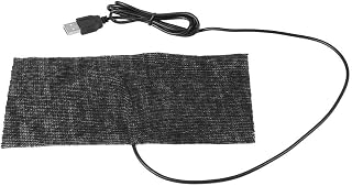 USB Heating Pad 5V Carbon Fiber Portable Heat Mat 7.87x3.94 (20x10cm), for Travel, Back Pain Relief, Neck Shoulder Warmth, Menstrual Cramps, Pet Heating, 3 Heat Settings & Auto Off