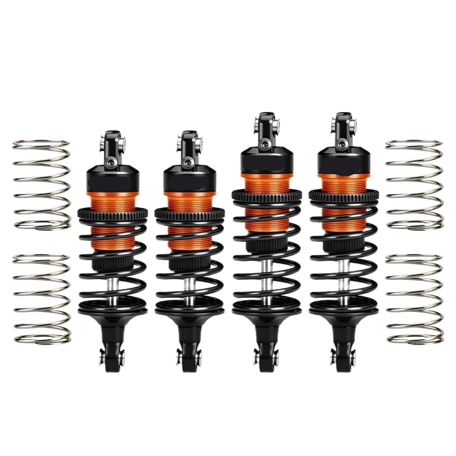 Ultra amortiguadores llenos de Aceite F&R de aleación for TR-AXXAS for Fo-rd GT 4-Tec Drift Ford Mustang(Schwarz)