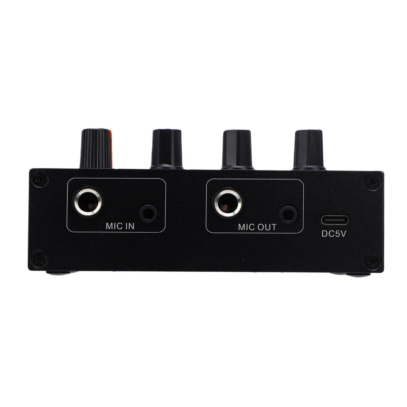 Fabater Preamplificatore Microfonico, Amplificatore di Guadagno 20 DB con Equalizzatore a 3 Bande e Circuito ALC, per Microfoni Elettrete a Condensatore Dinamici, Ingresso Uscita