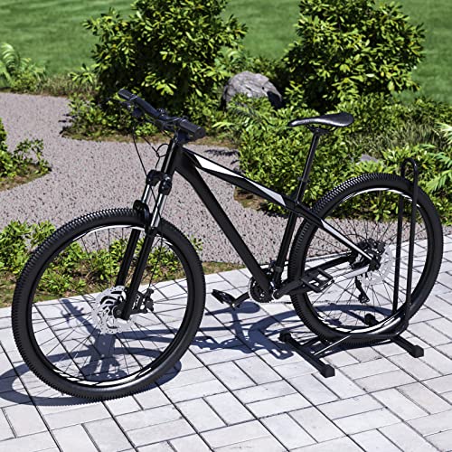 WELLGRO 2 x Fahrradständer - Stahl, sicherer Stand - Farbe schwarz