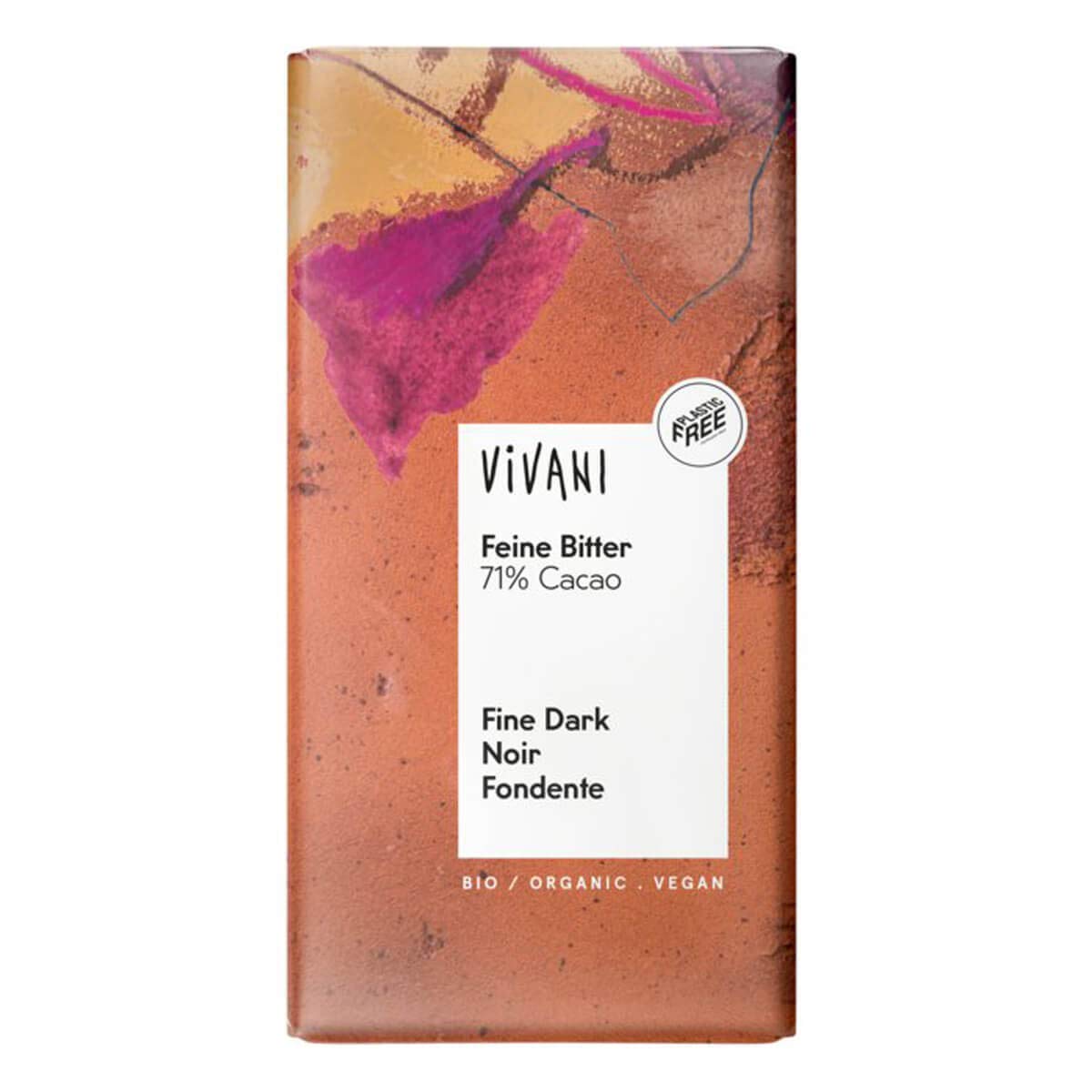 Vivani - Feine Bitter Schokolade 71% Cacao - 100 g - 10er Pack