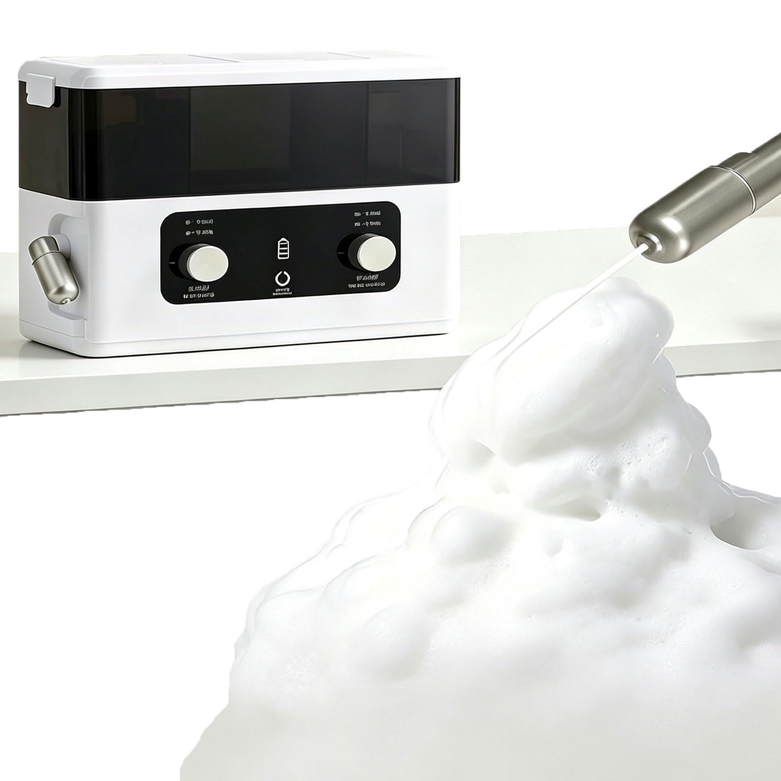Dispensador de jabón espumoso para ducha, montaje en pared, recargable, boquilla ajustable, capacidad de 620 ml, impermeable para baño y hotel