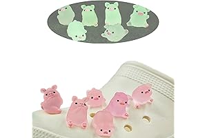 6PCS Peppa Pig Jibbitz for Women, Girls Birthday Gifts