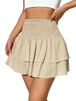 即日発送MベージュJade highwaist mini skirt ANDMARY】Jade highwaist mini skirt