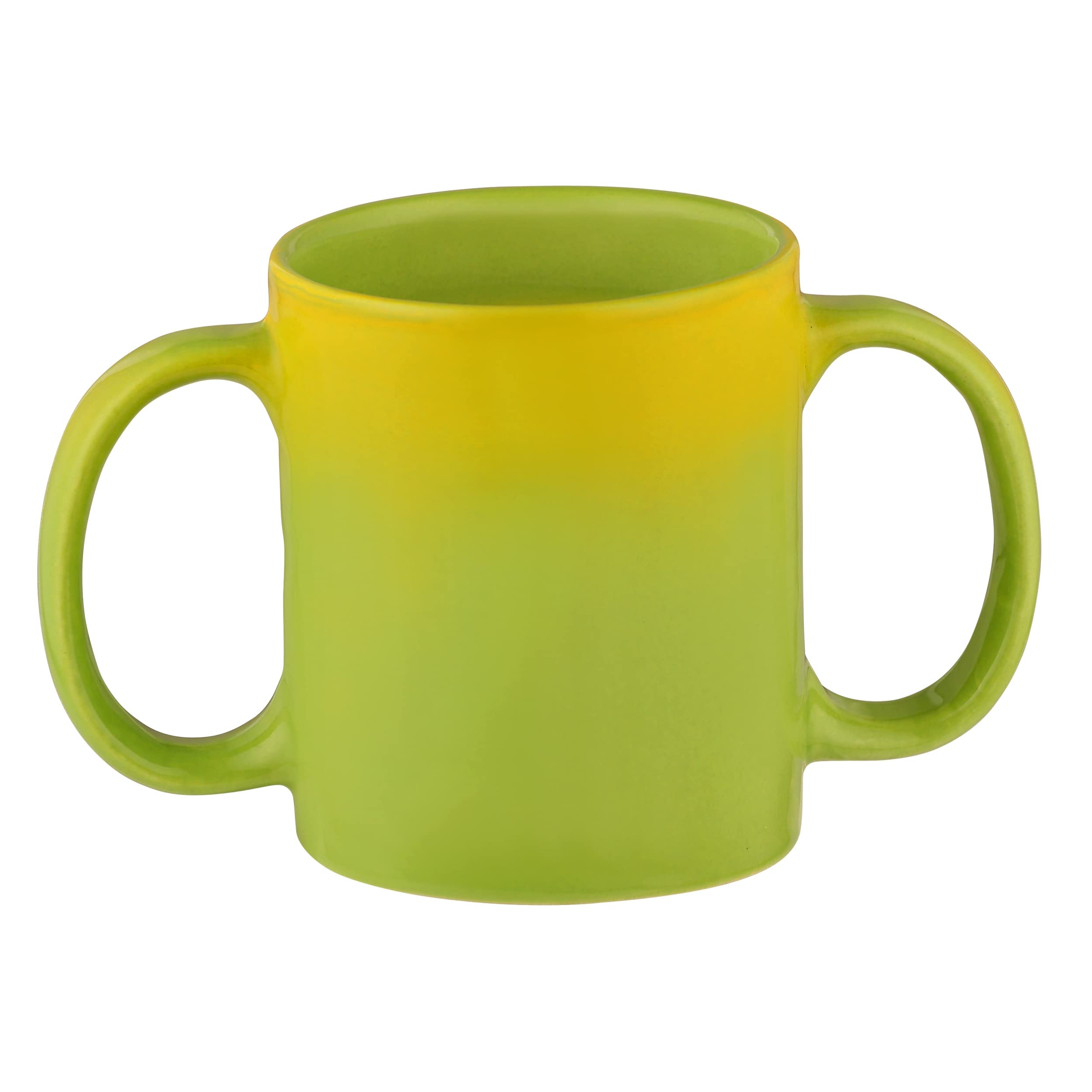 Amazon.com: Dual Handle Mug (Double Grip Mug) made of Ceramic to
