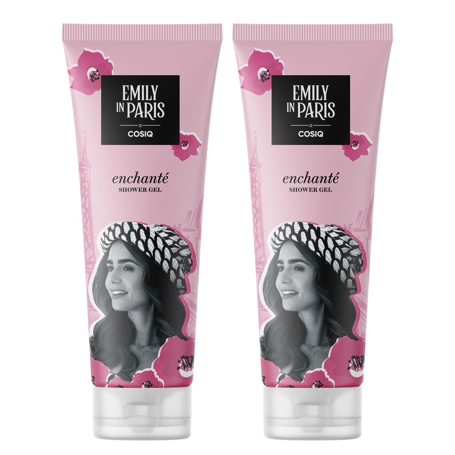 Cos-IQ EIP Body Wash for Women, 24/7 Shower Fresh with Long Lasting Scent | Emily's Enchante Collection | Glowing Skin, Paraben Free & 100% Soap Free | Floral Woody Musk Scent | 200ml (Pack of 2)