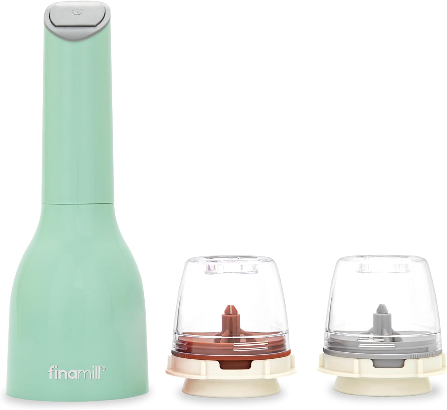 Battery-Powered Spice Mill Set with Interchangeable Pods & LED Light Battery-Powered Spice Mill Set with Interchangeable Pods & LED Light