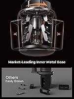 Vista 4 de LISEN Soporte de teléfono para automóvil [versión mejorada] cuello largo ajustable de 360° [compatible con fundas gruesas] para iPhone 16e 16 15 14