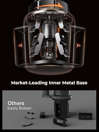 Miniatura 4 de LISEN Soporte de teléfono para automóvil [versión mejorada] cuello largo ajustable de 360° [compatible con fundas gruesas] para iPhone 16e 16 15 14