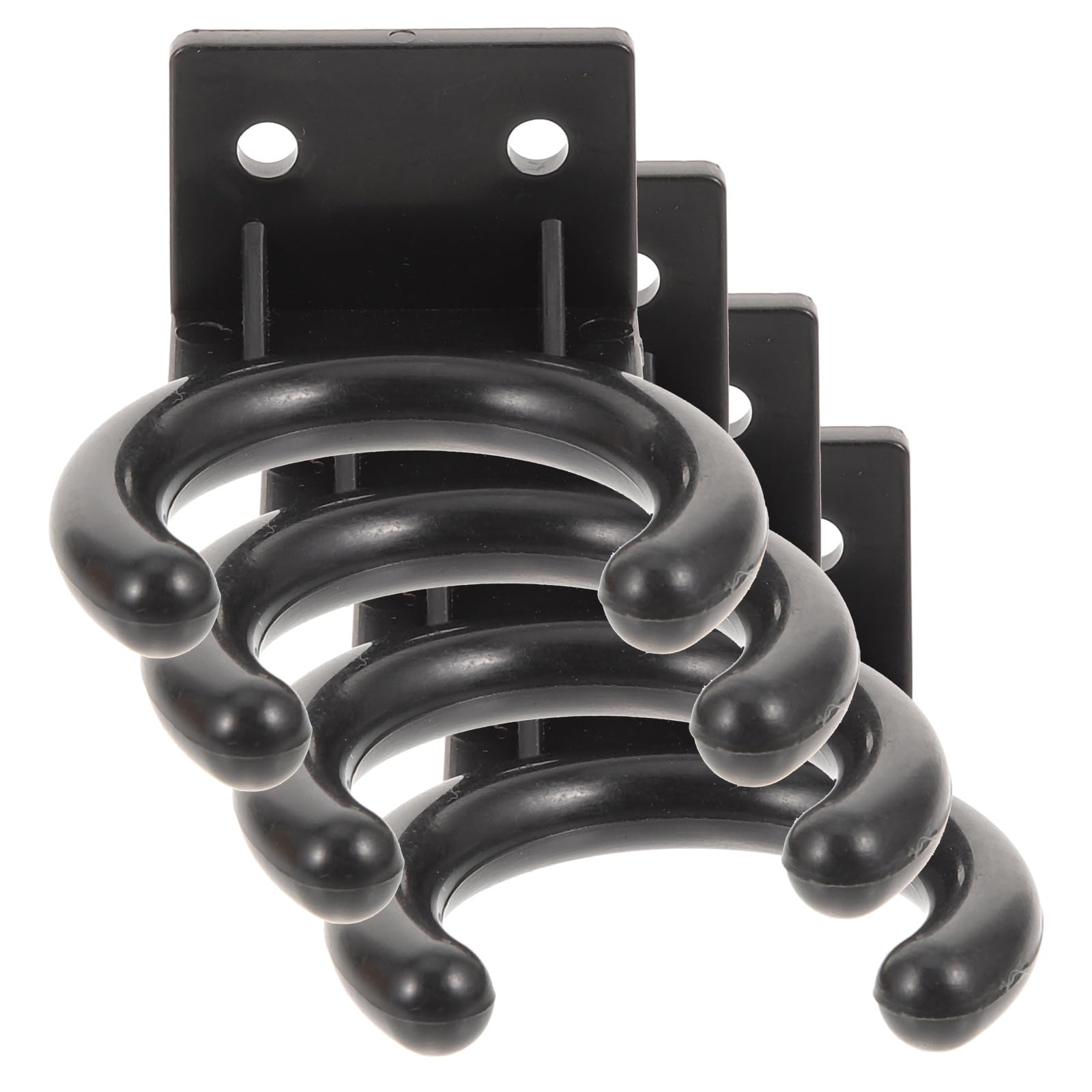 Support Mural pour Microphone Ktv en Plastique Noir, Lot de 4