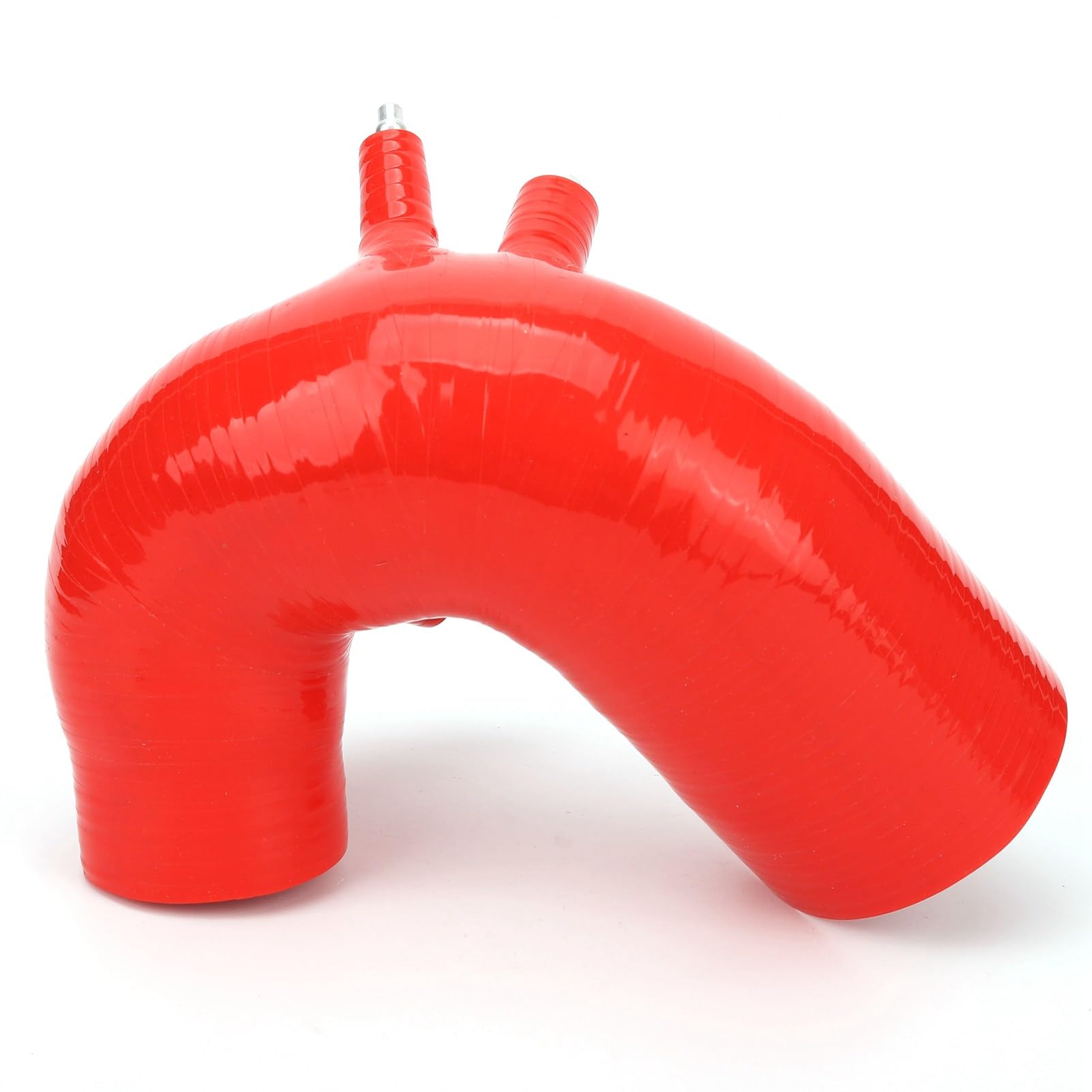 Fockety Kit Tubo Flessibile di Aspirazione Aria in Silicone, Accoppiatore a Gomito, Radiatore per 500 595 695 TurboJet (Rosso)