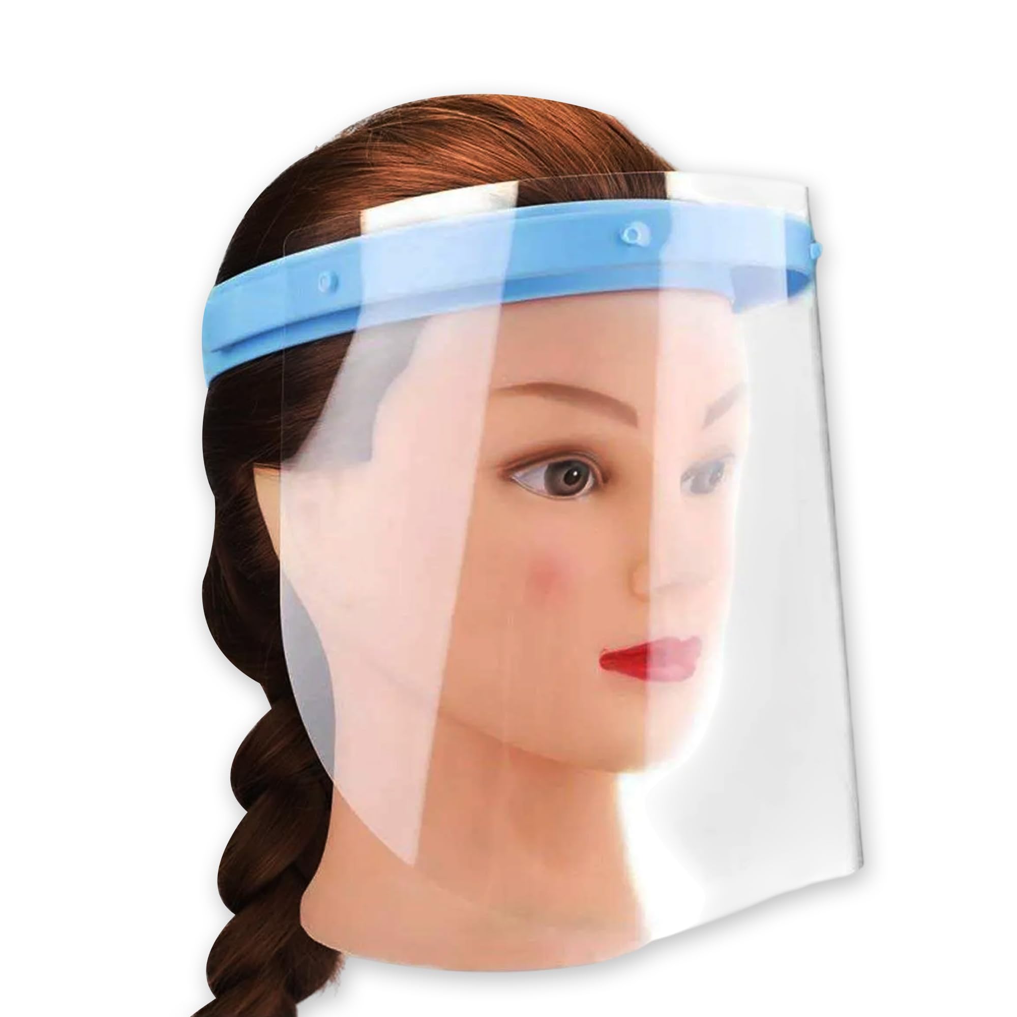 Cotisen Face Shield with Frame (Pack of 10) Lightweight Protective Face Shield Clear Anti Splash Visor Comfortable Reusable Frame with Replaceable Shield for Dental Medical and Daily Use-image-32
