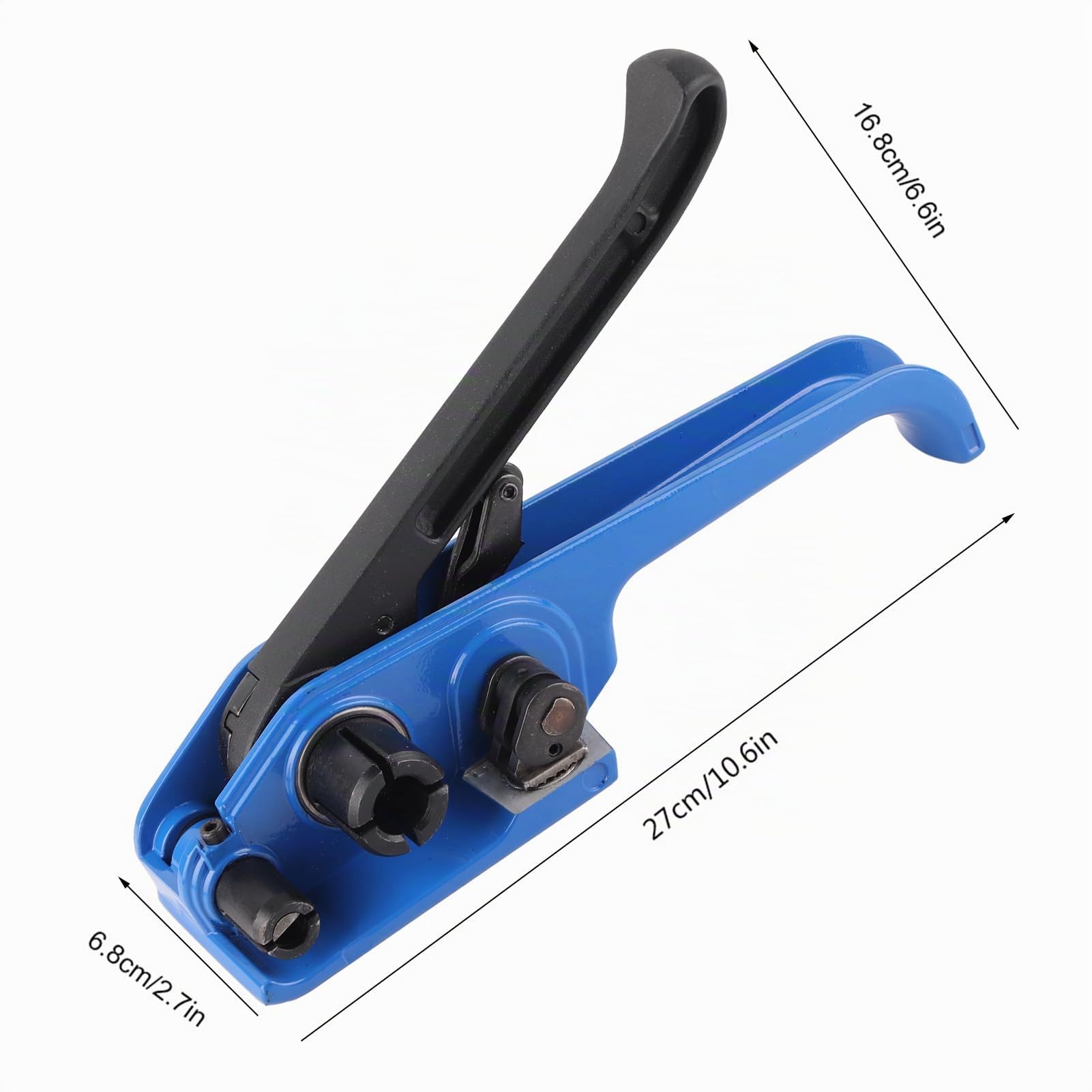 Tendeur de feuillard de cerclage ， 16~19mm Produits de tendeur de cerclage en acier manuel, Outil d'emballage de couteau de tendeur, pour ruban d'emballage en acier en plastique