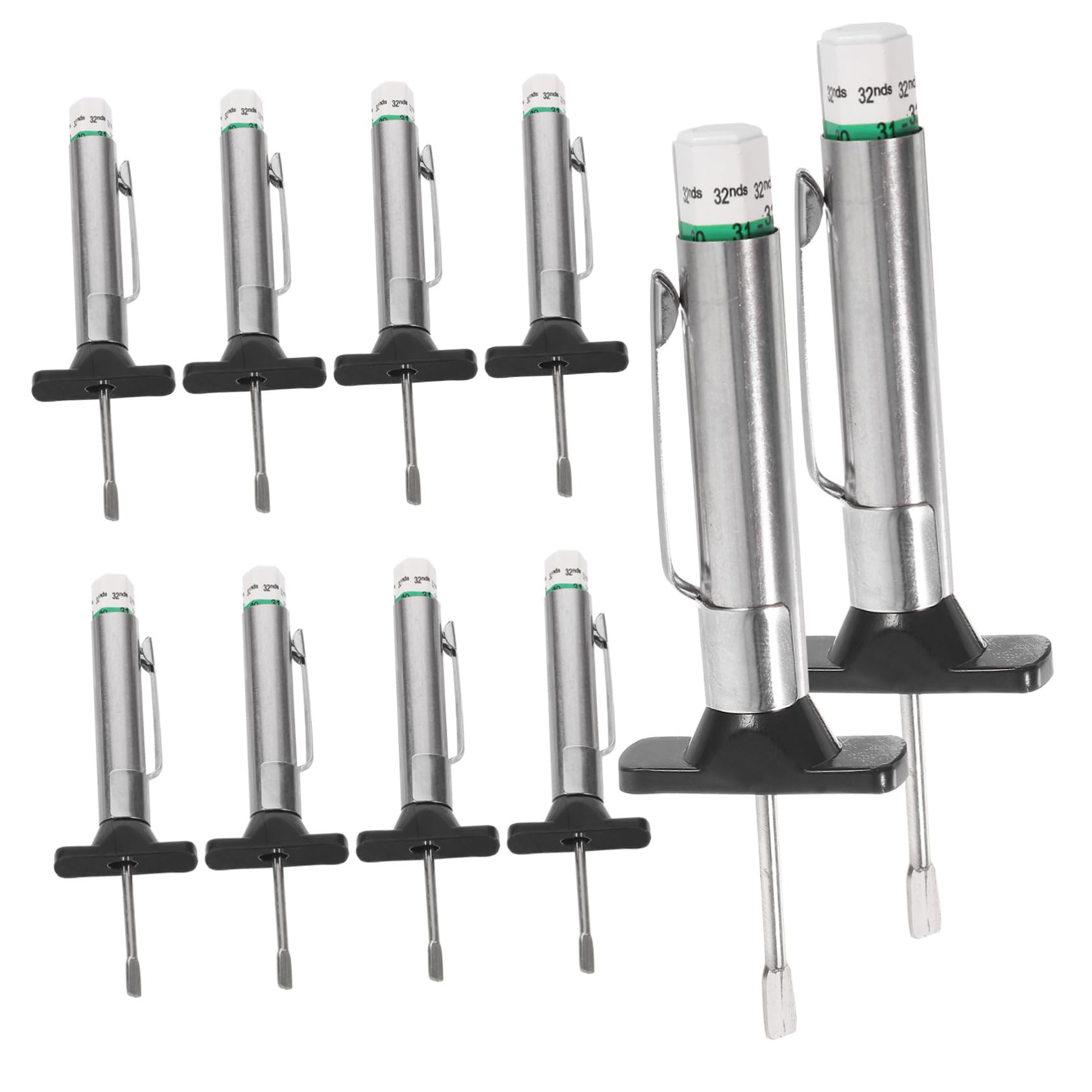 50stücke Teiliges Reifenprofiltiefenmesser Tragbares Messgerät Für Autoreifen Präzise Tread Depth Gauge Für Pkw Und Suv Langlebig Edelstahl