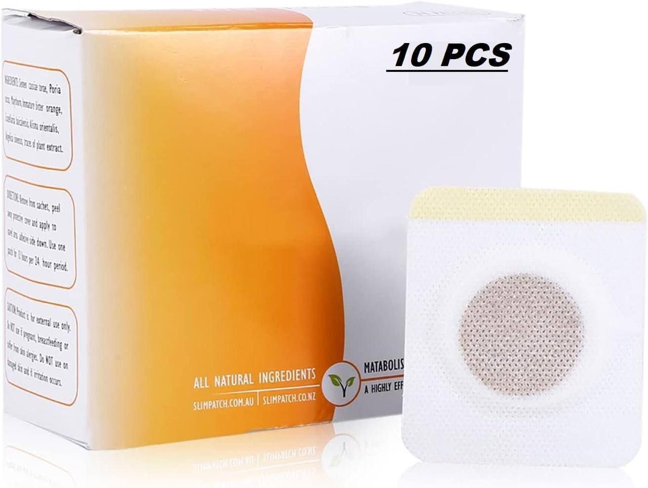 YAKSHU Traditional Chinese Medicine Navel Patches | Herbal Adhesive Body Care Stickers | Slim Patch Set 10 Pieces