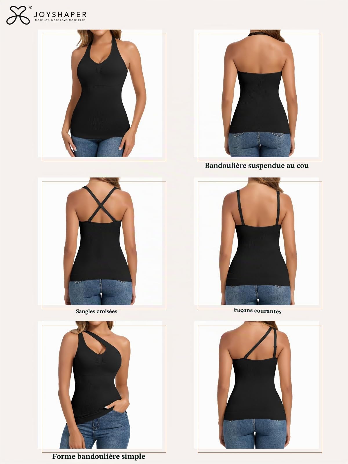 Joyshaper Hauts Sculptants Femme Débardeur Gainant Ventre Plat Gaine Haut Sculptant Body Shaper Tank Top
