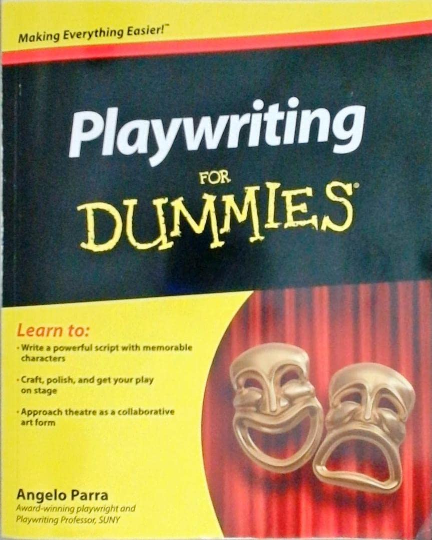 Playwriting For Dummies Parra Paperback John Wiley & Sons 9781118017227