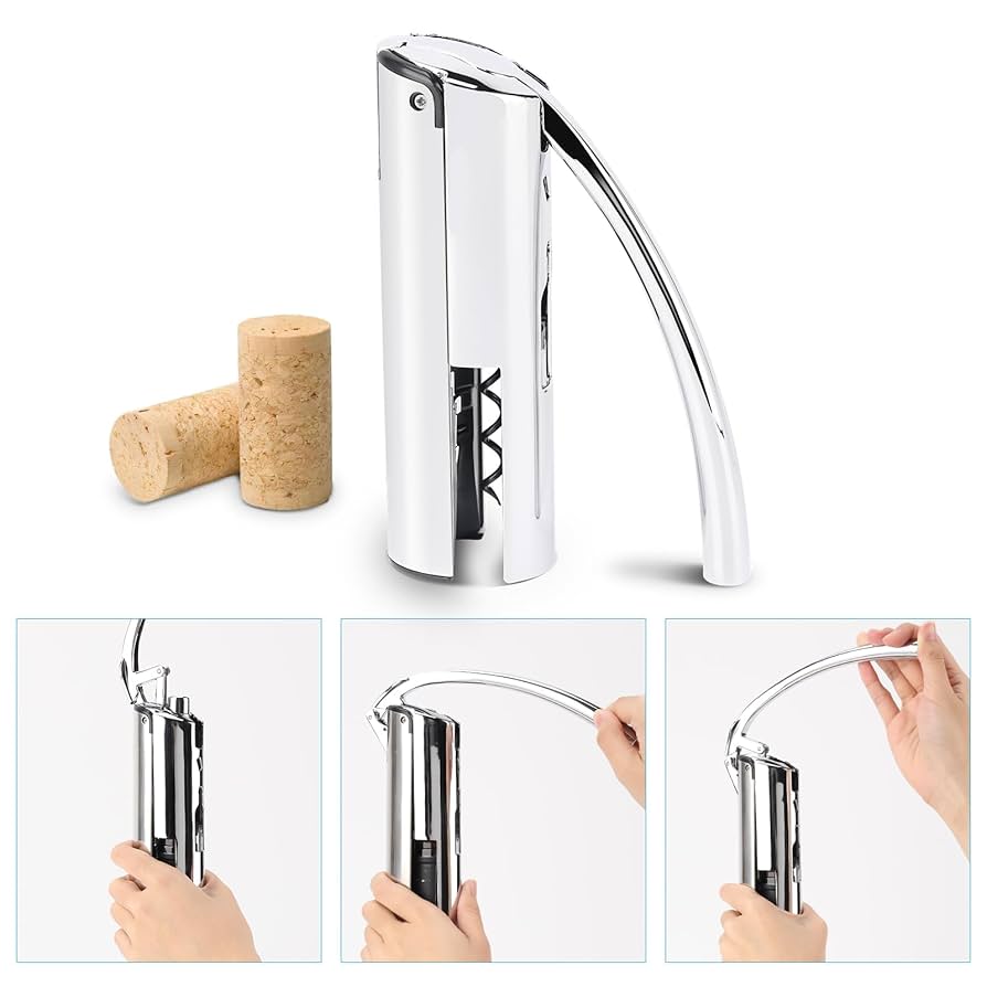 垂直レバー式コルクスクリューワインオープナー Amazon | クラシック垂直レバーコルクスクリューワイン