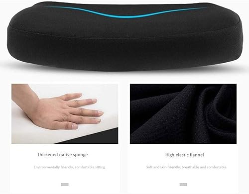 Miniatura 6 de Silla de oficina de malla con respaldo medio, ergonómica, giratoria, de malla negra, brazos abatibles con soporte lumbar, altura ajustable