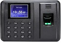 Relógio De Ponto Biometrico Digital Eletronico Bivolt Lcd