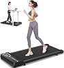 Dskeuzeew Walking Pad 2 in 1 - treadmill for at home 1-8km / h under desk Electric Treadmill Small treadmill with LED display and remote control
