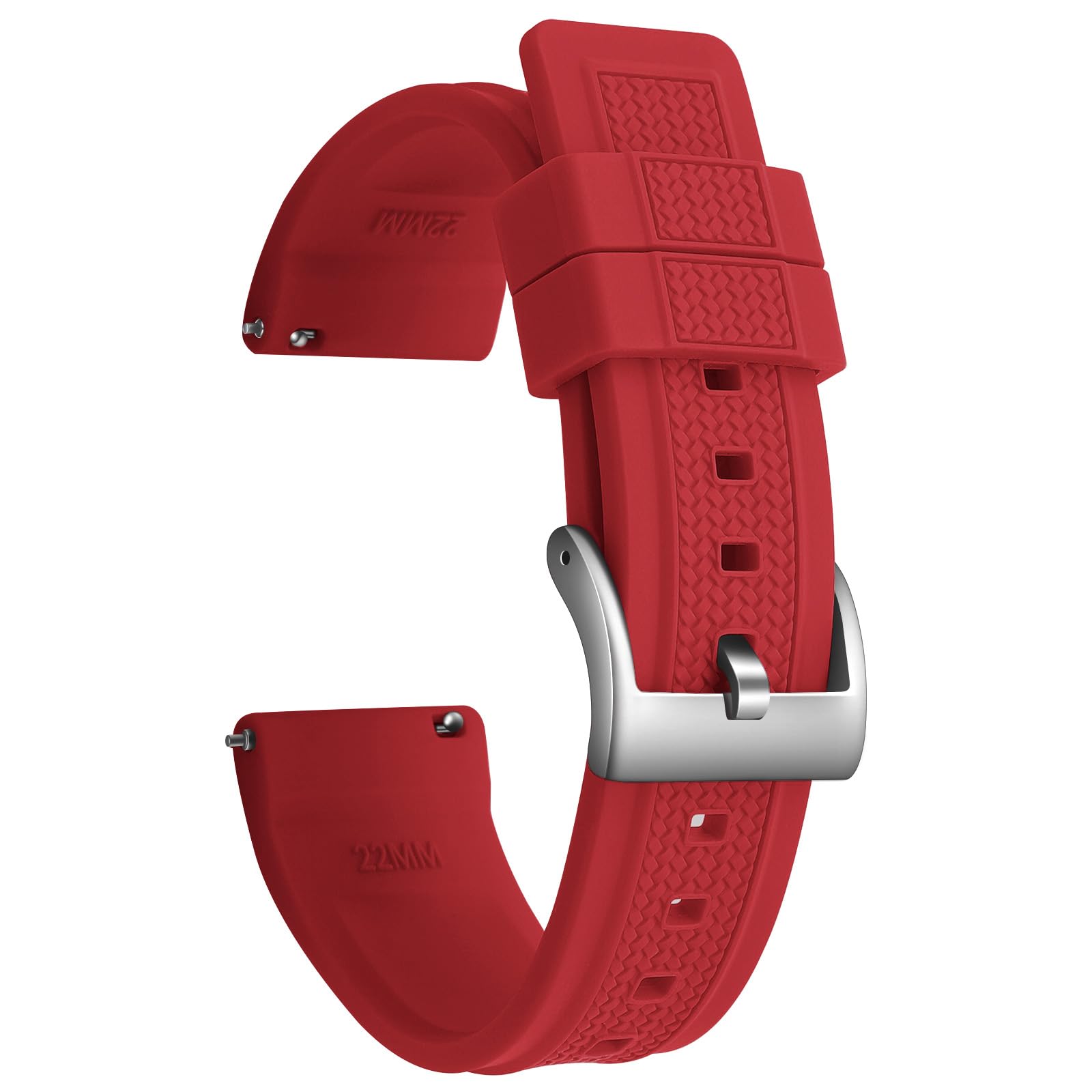 ULLCHRO Watch Strap for Men 20mm Waterproof Dive Watch Band Sport Quick Release 22mm Soft Silicone Replacement Bands