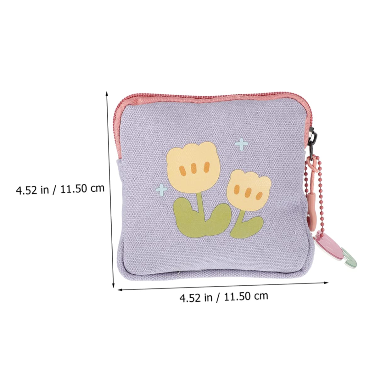 SHERCHPRY 10piezas Bolsa De Almacenamiento para Toallas Sanitarias y Monedas Neceser De Menstruación Femenina Diseño Floral y Multiusos para Tarjetas y Accesorios