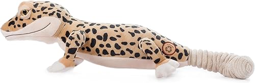 Miniatura 2 de The Petting Zoo Peluche de leopardo Gecko, regalos para niños, animales salvajes del zoológico Onez, juguete de peluche de leopardo Gecko de 24