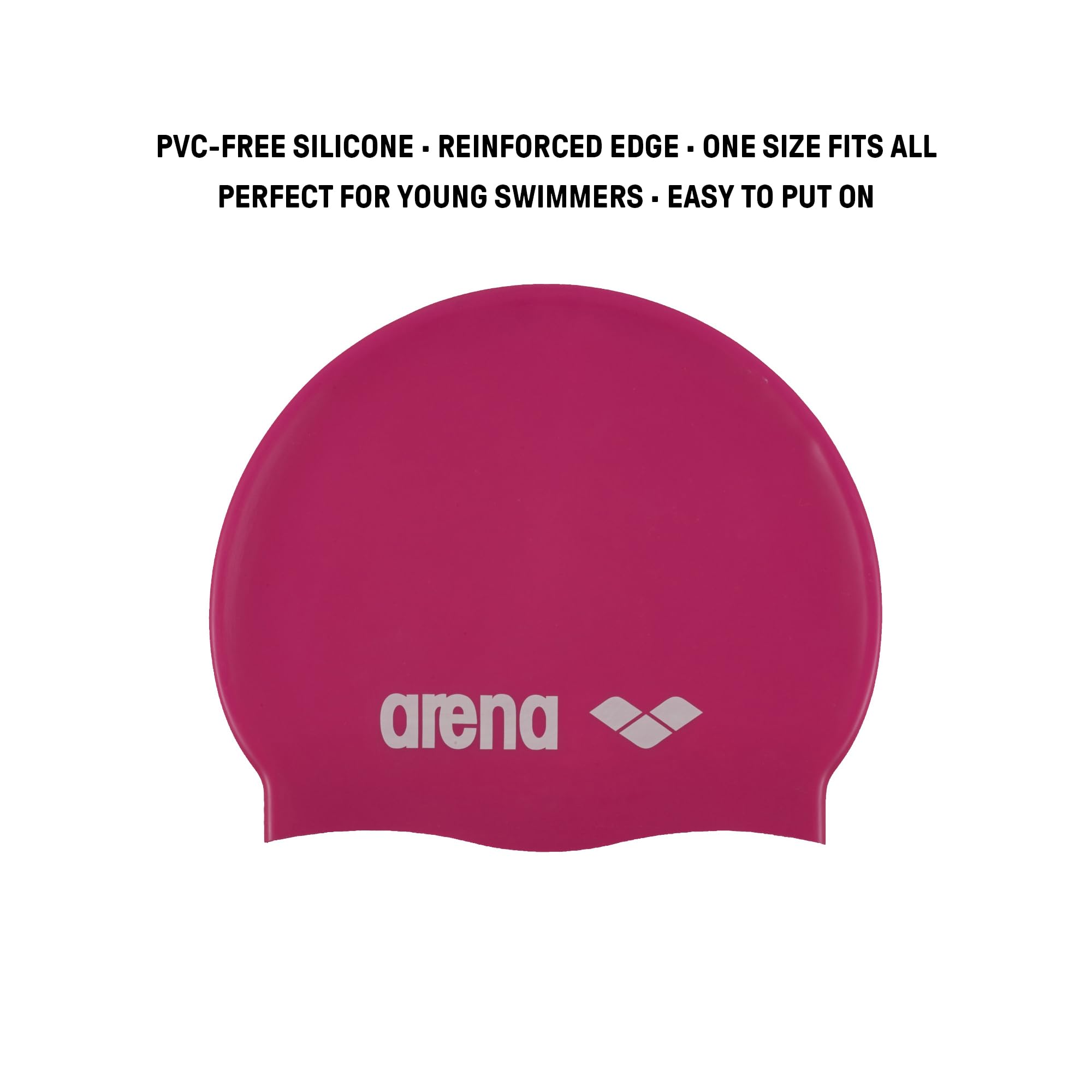 Visiter la boutique ARENA arena Classic Silicone Junior Bonnet de Natation en Silicone Unisexe, Bonnet de Natation pour Garçons et Filles, Bonnet de Natation avec Bord Renforcé, Bonnet de Natation Doux et Résistant in use