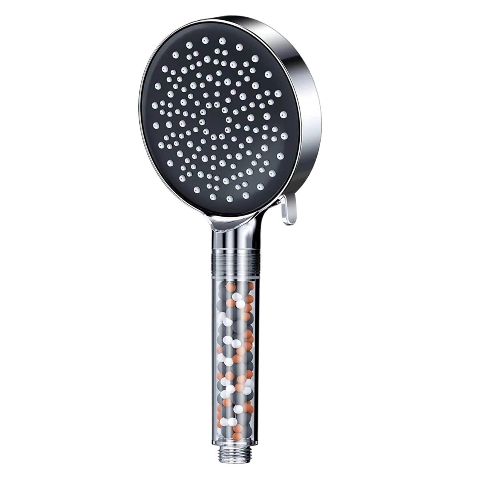 Naqzrxpml Shower Head Handheld Flow With Beads Filter Pressure Boost Water Saving 6 Modes