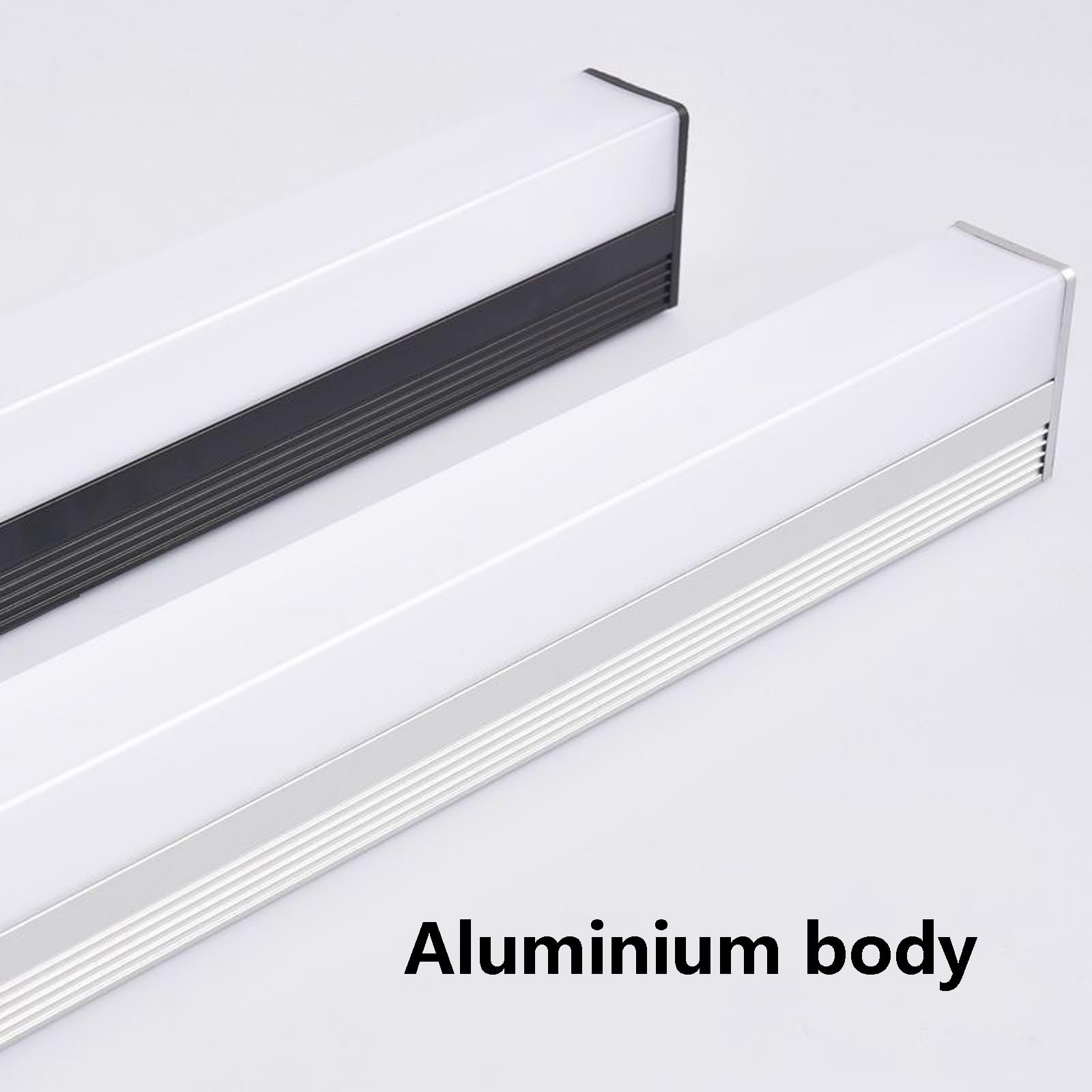 LED Spiegelleuchte Bad Wandlampe Badleuchte Wandleuchte Spiegellampe Wandbeleuchtung Badlampe Wasserdicht Wandleuchten Modern Indoor für Schminklicht Schlafzimmer (Silbrig-Weißes Licht,100cm)
