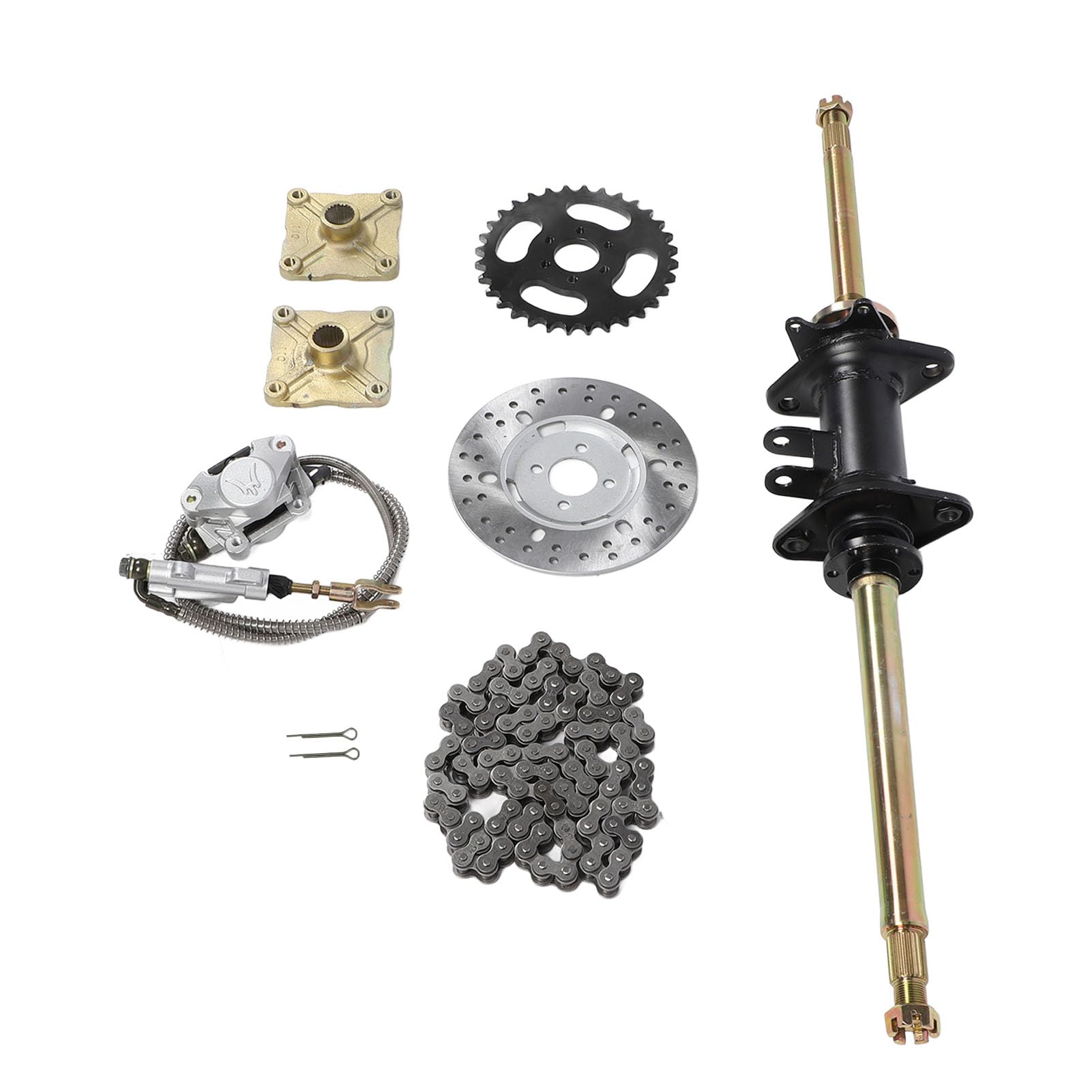 Rear Live Axle Kit, 32in Improve Driving Stability Go Kart Rear
