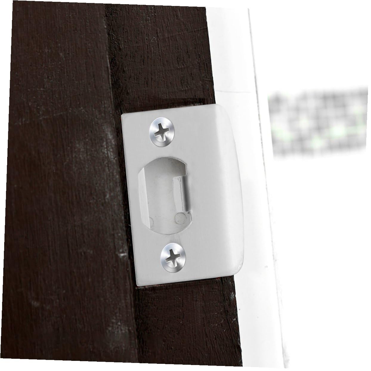 DOITOOL 4 Ensembles Boucle À Ardillon Verrouillable Close Closure Portail Lock Sécurité Loquet Bouchon Dehors Kit De Réparation En Acier Inoxydable Couvertures De Porte Silver 6 Pièces * 4