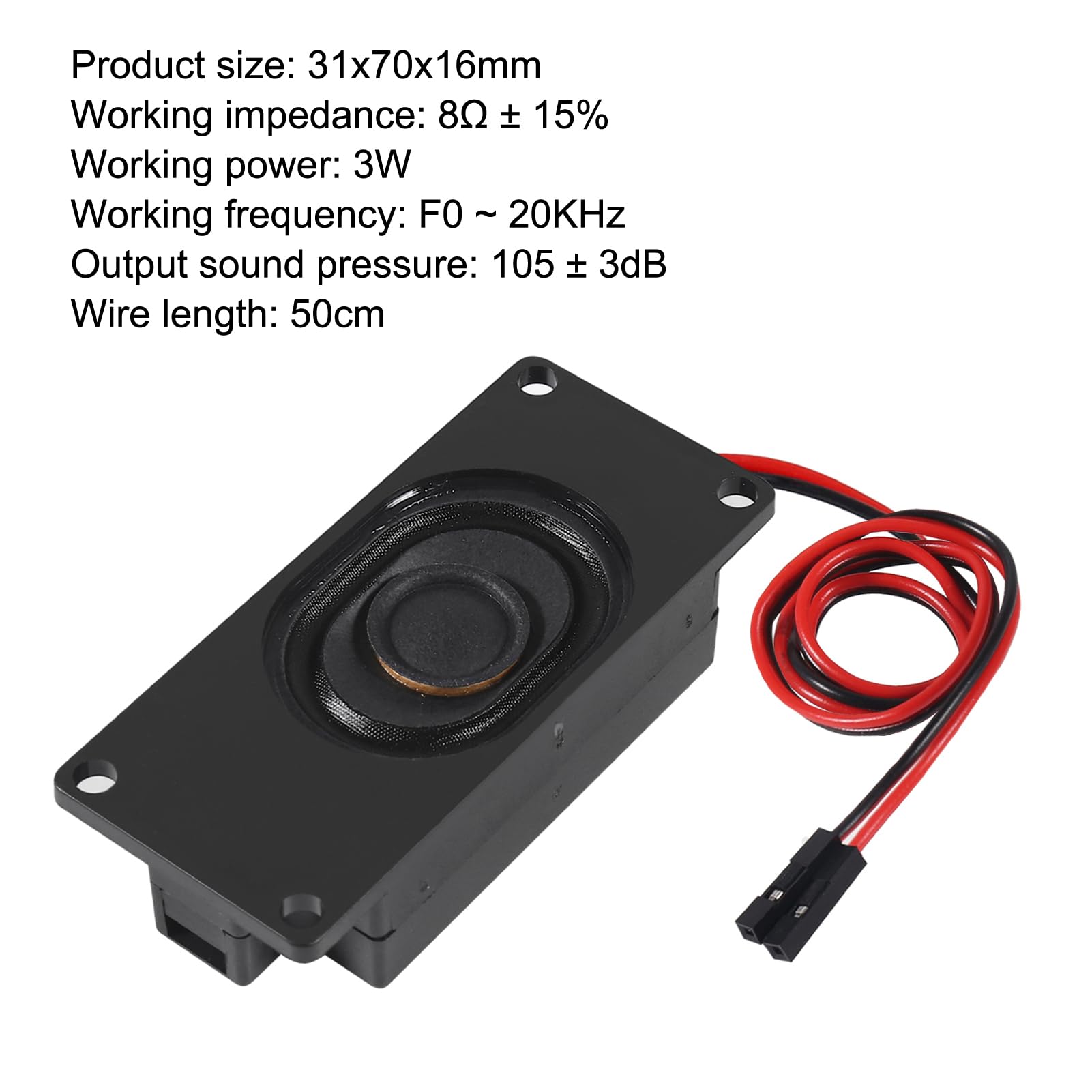 Amazon.co.jp: QCCAN 5個 スピーカー、3ワット8オームシングルミニ