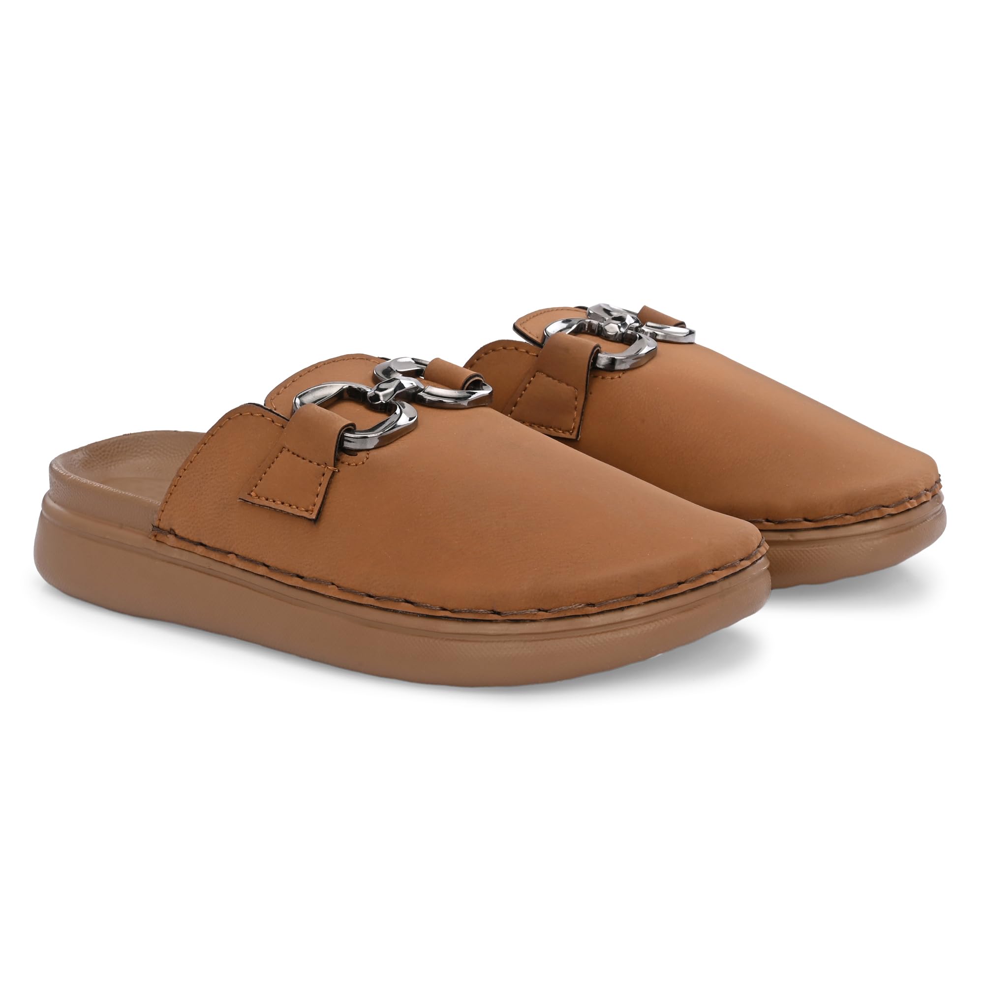 Midnight Luxe Chain Mule Slides-image-45
