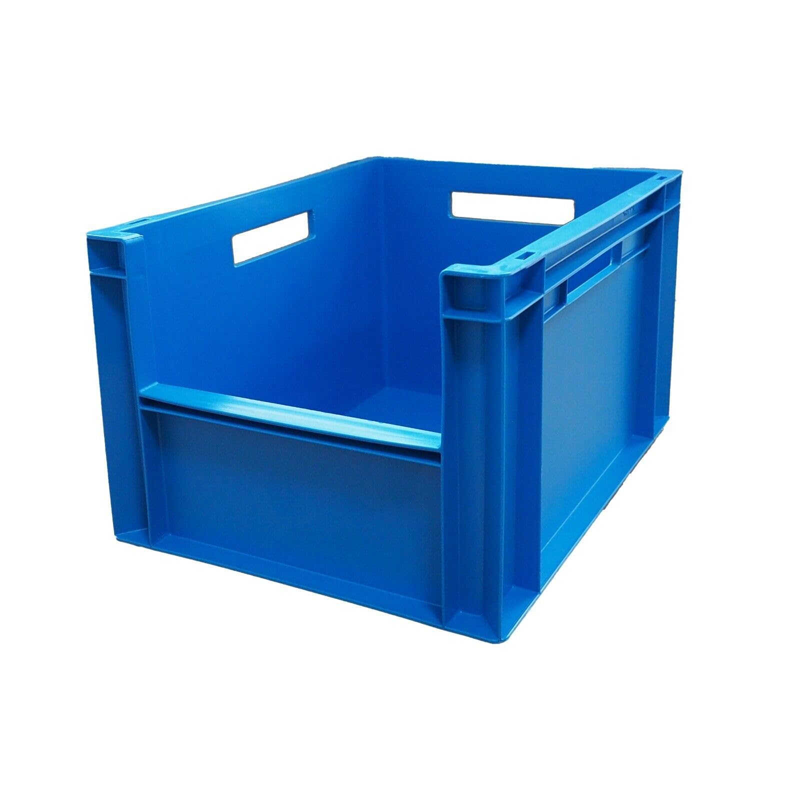 AUTORCE Euro Container Dolly Heavy Duty Linking 600x400mm 400kg SWL and Euro Industrial Plastic Storage Box, 20Lt and 63Lt Container Crate (20 LT Plastic Box - Blue)