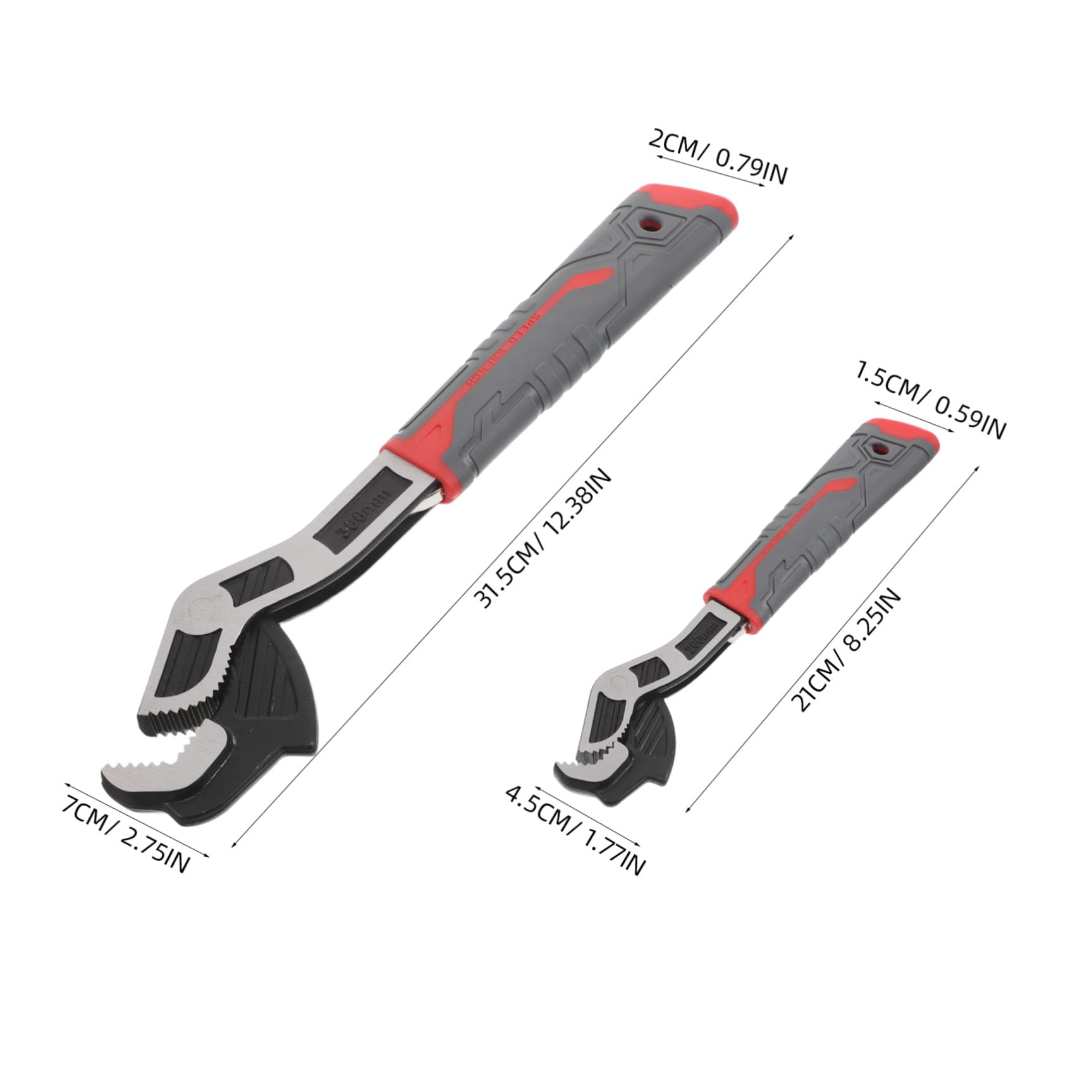 Llave Autoblocante Multifunción de Acero Aleado, 2 Piezas