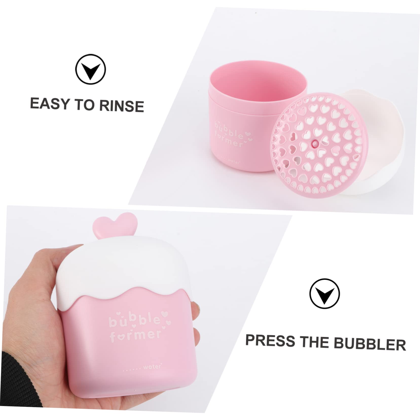 Detergente per il viso Bubbler Bubble Cup Tazza di schiuma portatile Foamer Device Cup per una pulizia efficace della pelle a casa e in viaggio, compatto, facile da usare, 4,72 x 3,11 x 3,11 cm