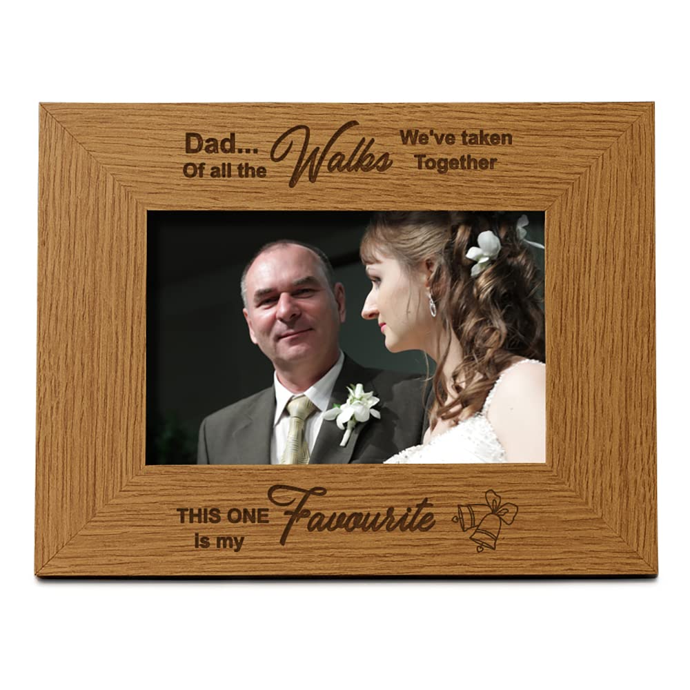 Father Of The Bride Photo Frame Gift Landscape (5 x 7 Inch)