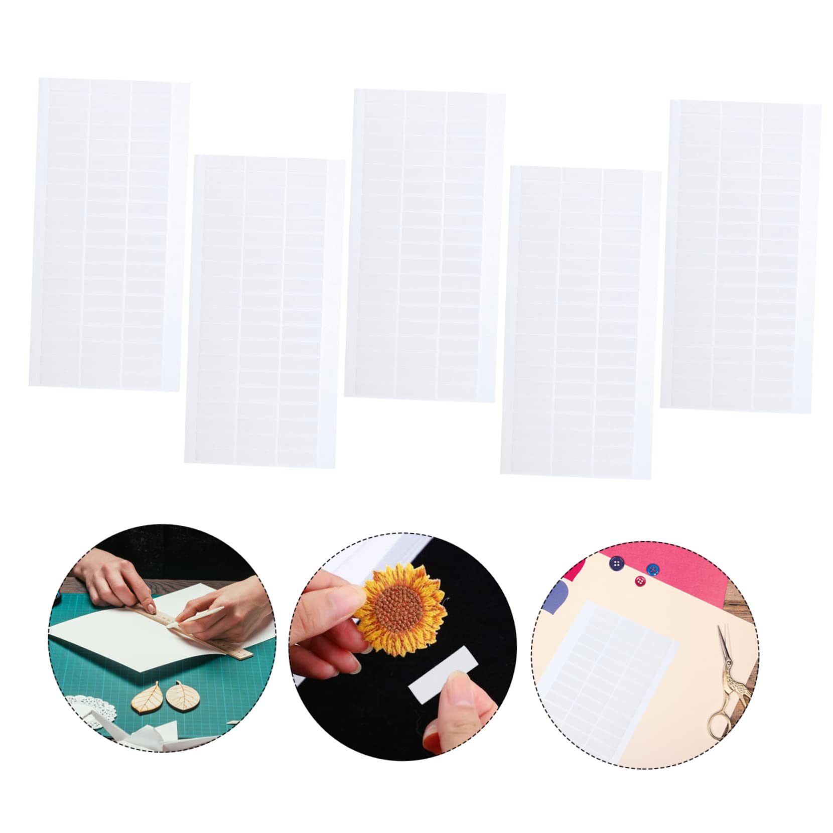 HOMSFOU 3 Set Nastro Adesivo Biadesivo Eva Strisce Autoadesive Per Diy E Decorazioni Ottima Viscosità Per Appendiere Palloncini E Poster 5 Fogli*3