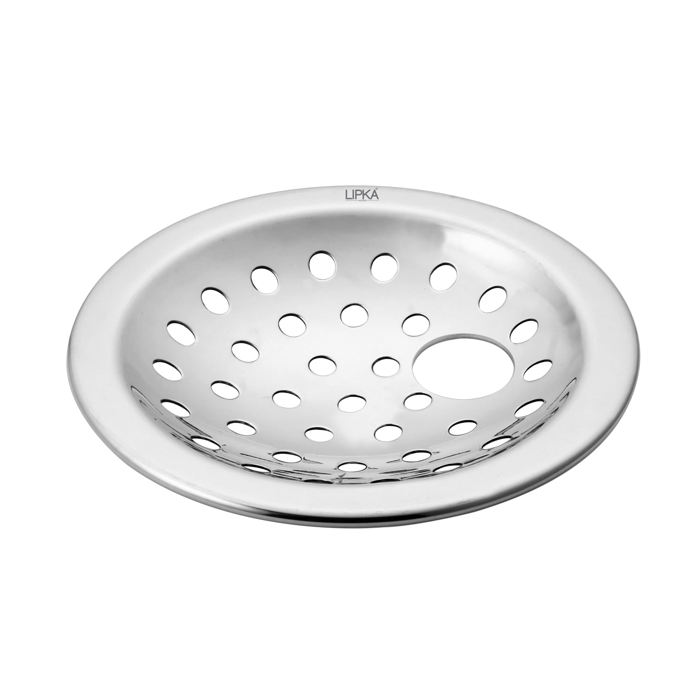 LIPKA Pack of 4 Heavy Snow Round Floor Drains|Premium Stainless Steel|4½ Inches| with Hole|