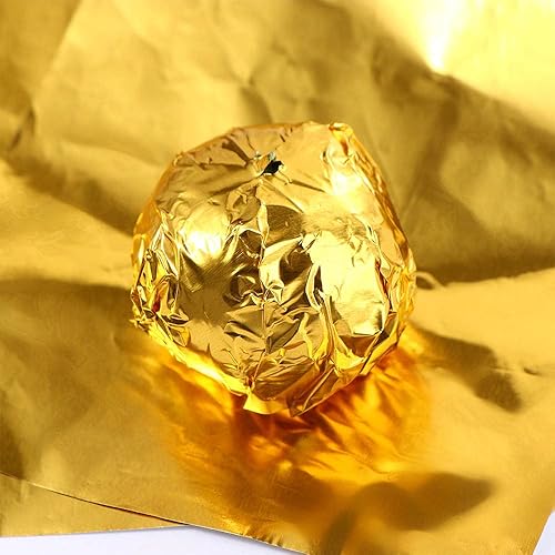 Miniatura 4 de Leadigol 500 envoltorios de caramelo de chocolate de 5 colores, papel de aluminio de 4x4 pulgadas para embalaje de dulces