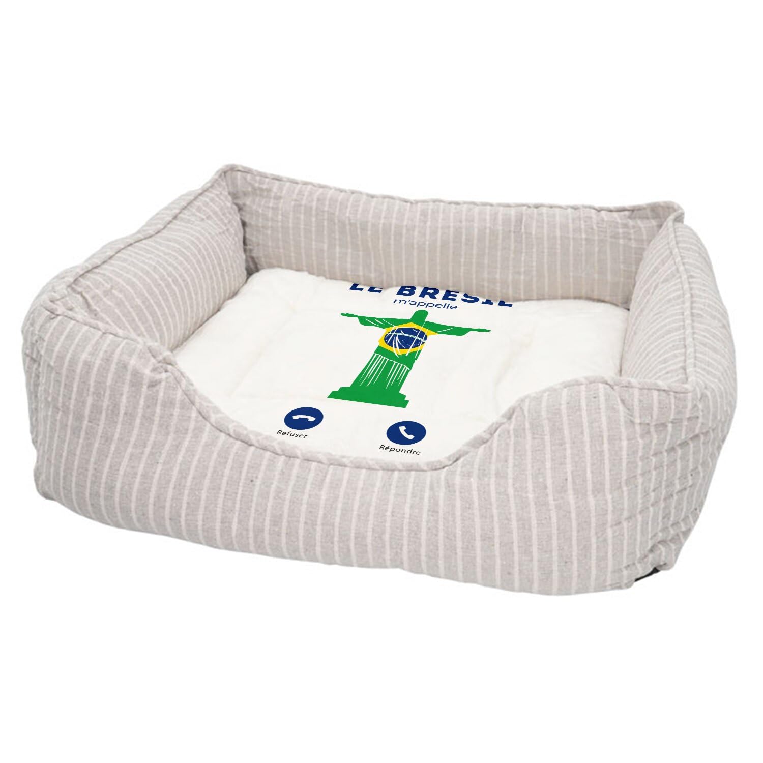 Panier pour chat et chien au design Rio pour un couchage moelleux dans votre salon