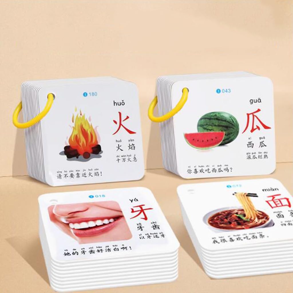 Mandarin Flash Cards Caratteri Cinesi Sight Words Learning Flashcards Mandarin Chinese Pinyin Stroke Fase per Principianti Cinesi