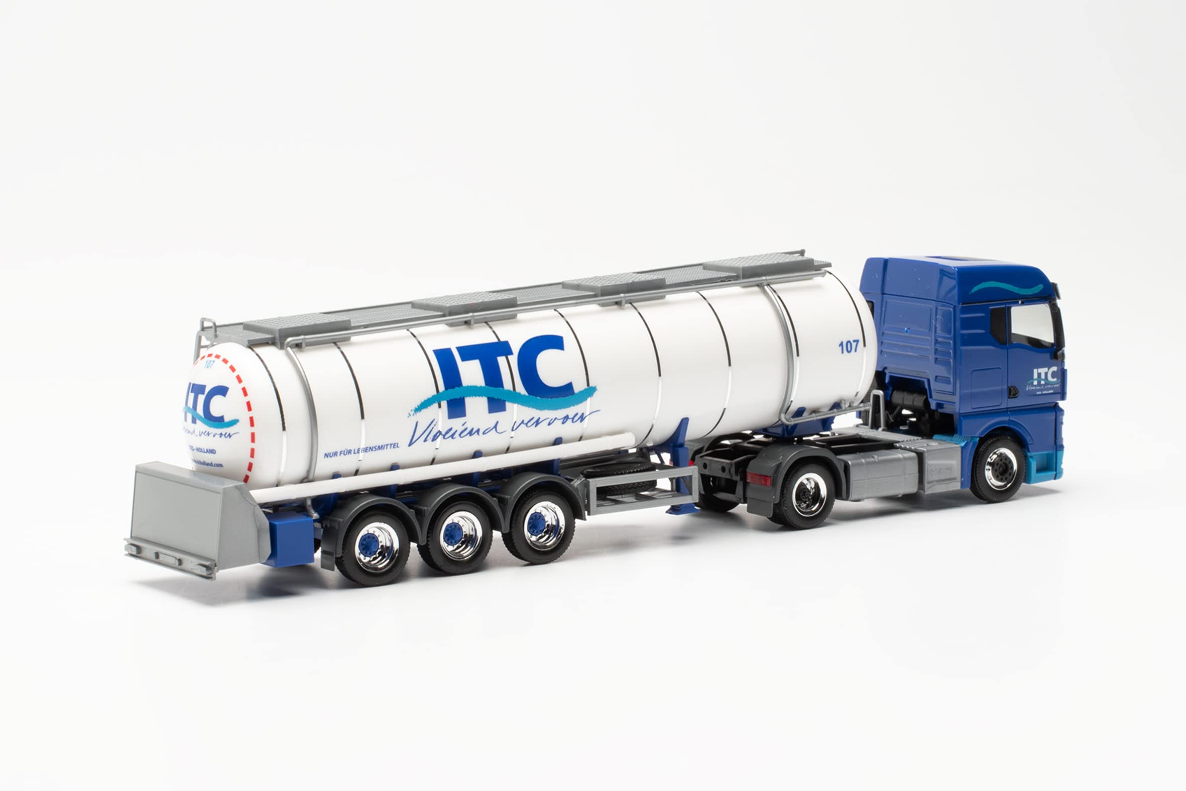 herpa modello di camion MAN TGX GM, trattore semirimorchio con cisterna per alimenti, in scala 1:87, per diorama, pezzo da collezione, decorazione, Made in Germany, plastica