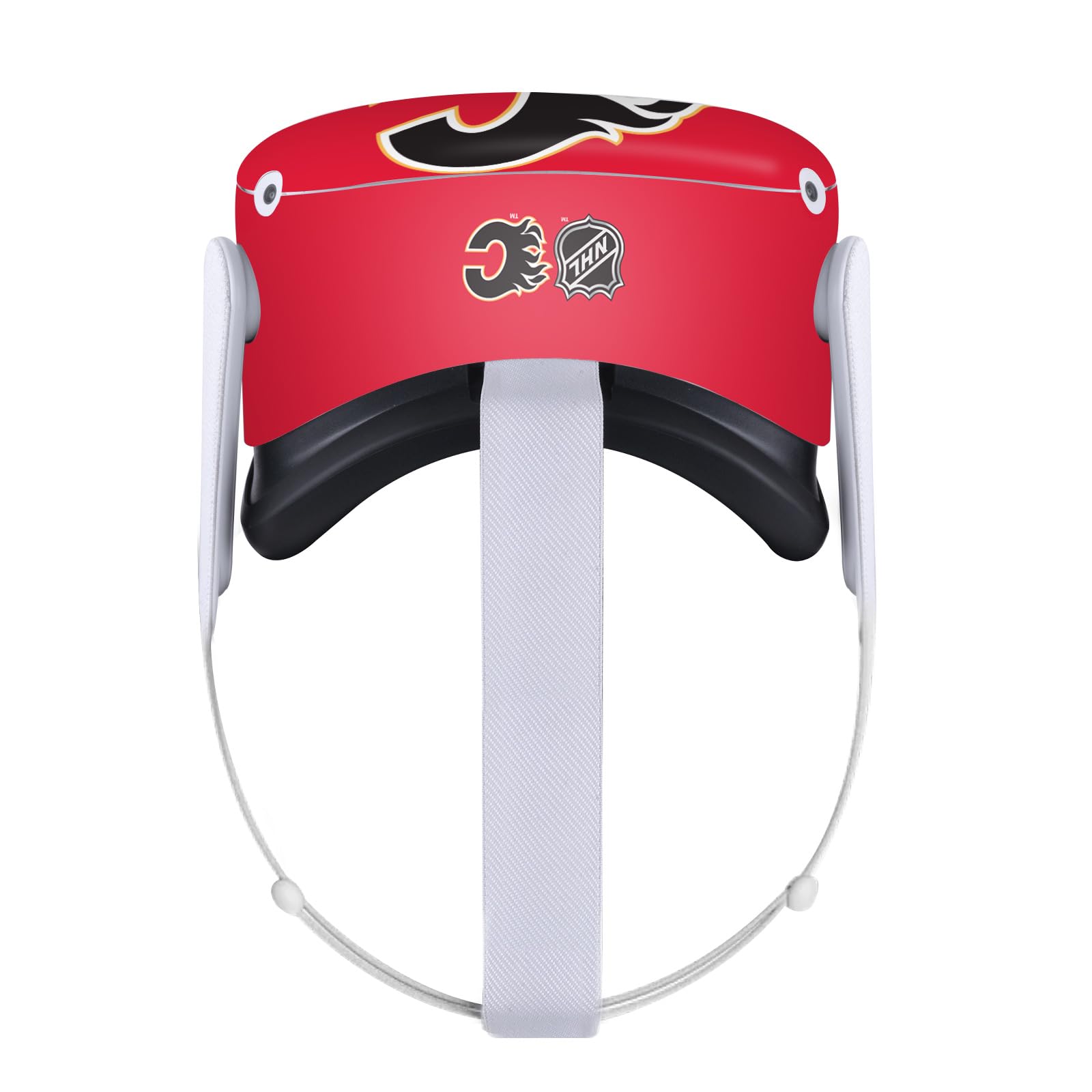 Head Case Designs Officially Licensed NHL Oversized Calgary Flames Vinyl Sticker Skin Decal Cover Compatible with Meta Quest 2