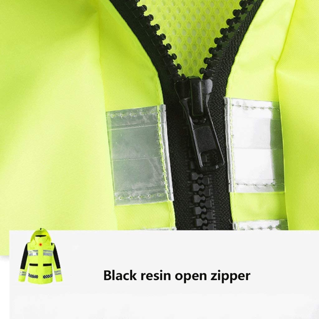 ApuaVireo&Co chalecos alta visibilidad, Traje reflectante for adultos, chaqueta de seguridad de poliéster, mono impermeable de alta visibilidad, chaleco reflectante de seguridad.