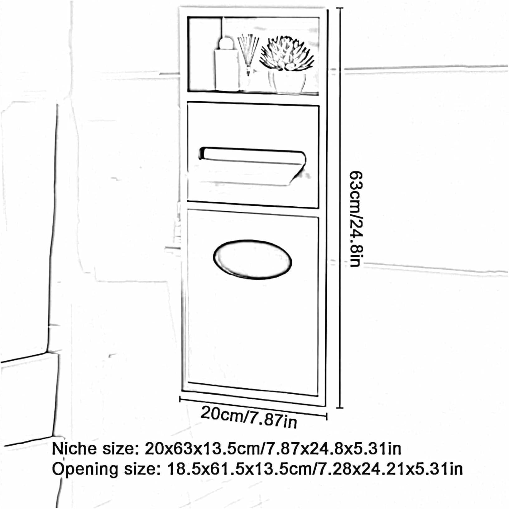 Questo Mobile da Bagno in Acciaio Inossidabile con portarotolo e Cestino integrati Offre Una Soluzione Versatile per riporre Gli Oggetti Essenziali in Bagno, Cucina e Soggiorno.