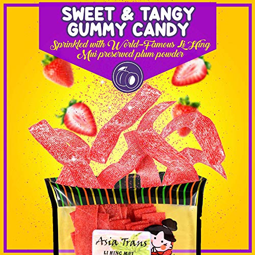 Li Hing Mui Strawberry Belts 2.70 Ounce - Pack de 2 miniatura 2